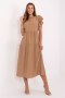 Sukienka damska letnia midi Model MI-SK-A2489.21 karmelowa camel - Italy Moda