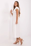 Sukienka damska letnia midi Model MI-SK-A2489.21 kremowa ecru - Italy Moda