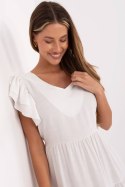 Sukienka damska letnia midi Model MI-SK-A2489.21 kremowa ecru - Italy Moda