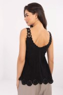 Bluzka top damski haftowany ażurowy Model MI-BZ-8823.73 czarny black