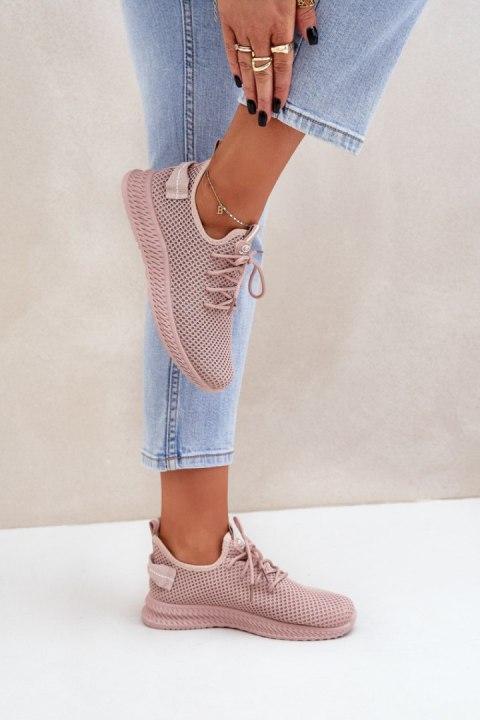 Buty Sportowe Sneakersy damskie siateczkowe Model Harice NB726 różowe pink Buty Sportowe Sneakersy damskie siateczkowe Model Harice NB726 różowe pink