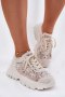 Buty Sportowe Sneakersy damskie Model Jelhiris SF-69 beżowe beige