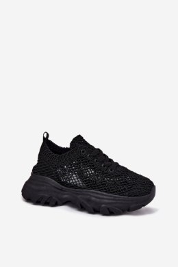Buty Sportowe Sneakersy damskie Model Jelhiris SF-69 czarne black