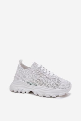 Buty Sportowe Sneakersy damskie Model Jelhiris SF-69 białe white