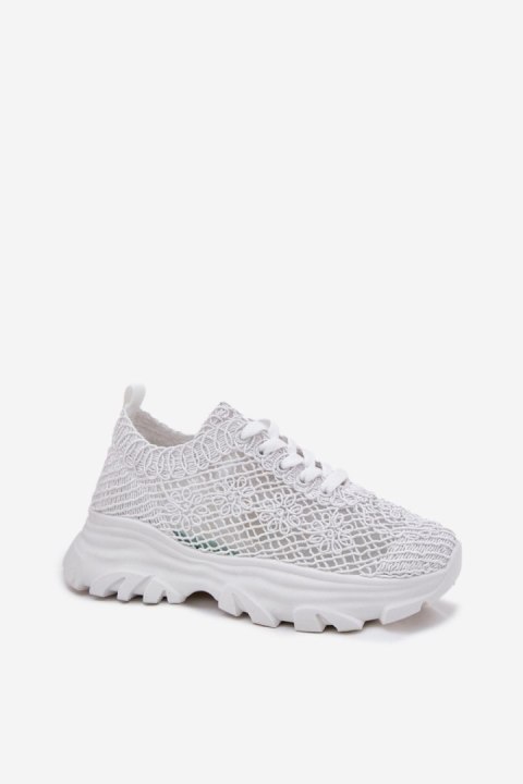 Buty Sportowe Sneakersy damskie Model Jelhiris SF-69 białe white Buty Sportowe Sneakersy damskie Model Jelhiris SF-69 białe white