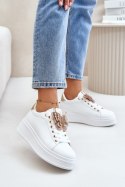 Buty Sportowe Sneakersy damskie Model Naritevia YY-23 White/Gold