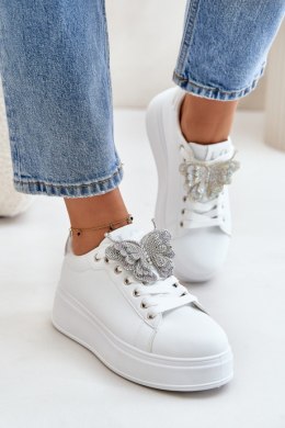 Buty Sportowe Sneakersy damskie Model Naritevia YY-23 White/Silver