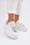 Buty Sportowe Sneakersy damskie Model Ocerdia YY-156 białe/złote white/gold