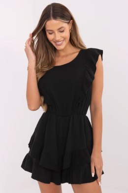 Kombinezon damski muślinowy krótki Model MI-KO-62106.88 czarny black