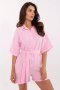 Kombinezon damski muślinowy krótki Model MI-KO-A2479.73 jasny różowy light pink