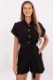 Kombinezon damski koszulowy krótki Model MI-KO-A5043.70 czarny black