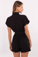 Kombinezon damski koszulowy krótki Model MI-KO-A5043.70 czarny black
