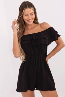 Kombinezon damski muślinowy hiszpanka krótki Model MI-KO-A5050.65 czarny black