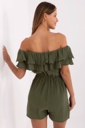 Kombinezon damski muślinowy hiszpanka krótki Model MI-KO-A5050.65 khaki