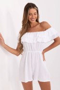 Kombinezon damski muślinowy hiszpanka krótki Model MI-KO-A5050.65 biały white
