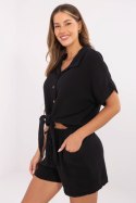 Koszula Damska muślinowa Model MO-KS-F071.00 czarna black