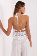 Bluzka damska ażurowa Top Model MI-TP-88506.87 biały white - Italy Moda