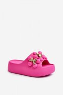 Klapki damskie Model Bremavia BG181 fuksja pink