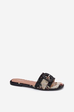 Klapki damskie Model Clariola G469 czarne black