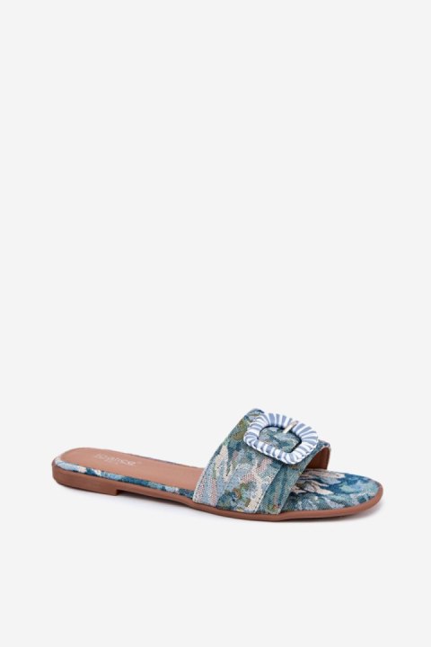 Klapki damskie Model Clariola G469 niebieskie blue Klapki damskie Model Clariola G469 niebieskie blue