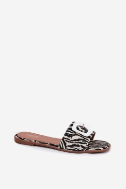 Klapki damskie Model Clariola G469 zebra