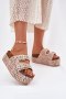 Klapki damskie Model Eradriana SS-166 kolorowe białe multicolor white
