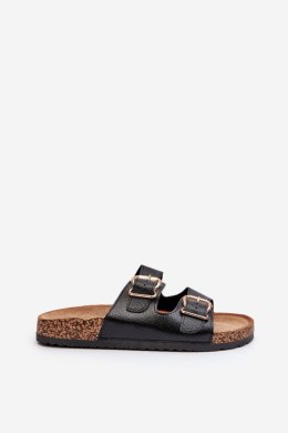Klapki damskie Model Fronila 24DZ21-7220 czarne black