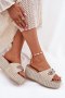 Klapki damskie Model Isolene 55-A08 beżowe beige