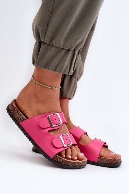 Klapki damskie Model Oliena CD228 fuksja pink