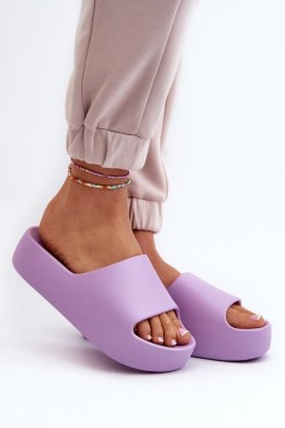 Klapki damskie Model Oreithano S001 fioletowe violet