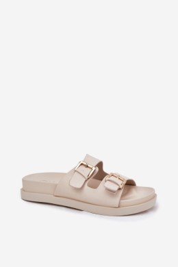 Klapki damskie Model Sonarea 25SD97-8520 beżowe beige