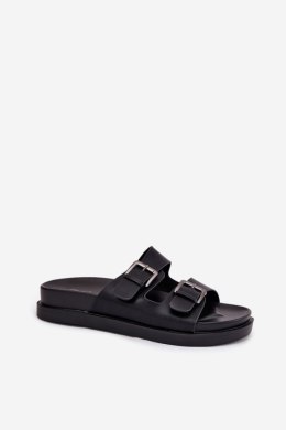 Klapki damskie Model Sonarea 25SD97-8520 czarne black