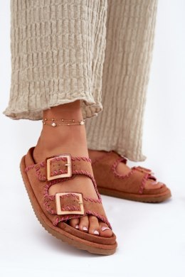 Klapki damskie Model Visley G474 Camel