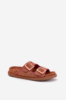 Klapki damskie Model Visley G474 Camel