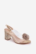 Sandały Model DA MR51-702 Gold - Step in style