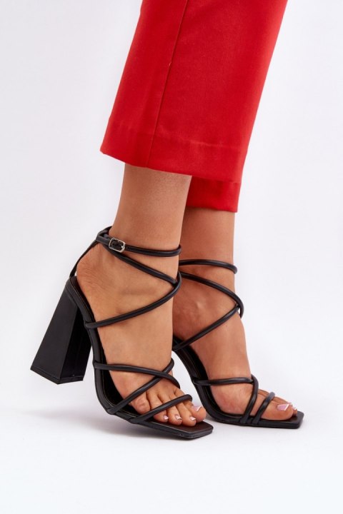 Sandały Model Josette FY2125-3 Black - Step in style Sandały Model Josette FY2125-3 Black - Step in style
