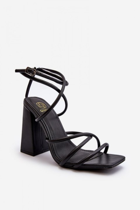 Sandały Model Josette FY2125-3 Black - Step in style Sandały Model Josette FY2125-3 Black - Step in style