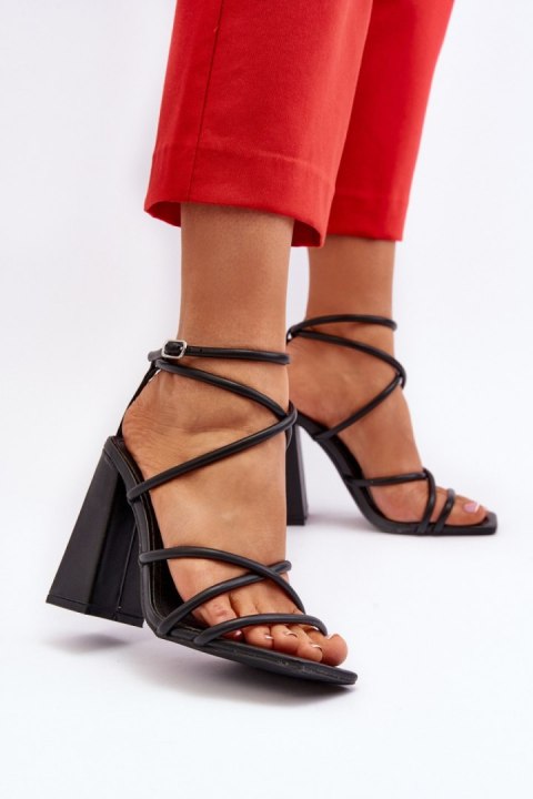 Sandały Model Josette FY2125-3 Black - Step in style Sandały Model Josette FY2125-3 Black - Step in style