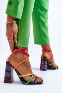 Sandały Model Josette FY2125-3 Multicolor Black - Step in style