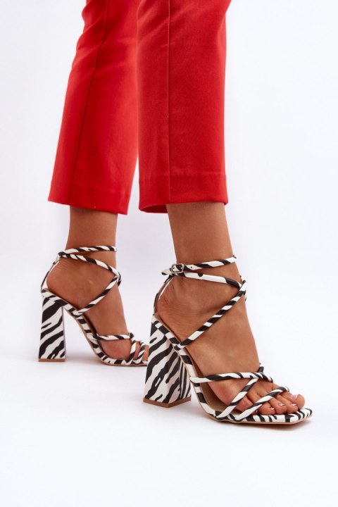 Sandały Model Josette FY2125-3 Zebra - Step in style Sandały Model Josette FY2125-3 Zebra - Step in style