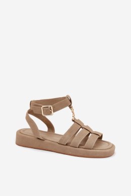 Sandały damskie Model Kartia NN615 khaki
