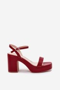 Sandały damskie Model Lillita 6896 czerwone red