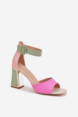 Sandały Model Rosazara 24SD35-6815 Pink/Green - Step in style
