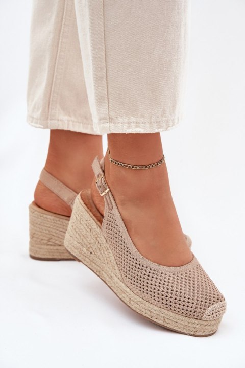 Sandały damskie Model Tulliata 5988 ciemny beżowy dark beige Sandały damskie Model Tulliata 5988 ciemny beżowy dark beige