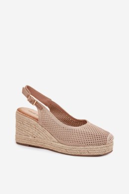 Sandały damskie Model Tulliata 5988 ciemny beżowy dark beige