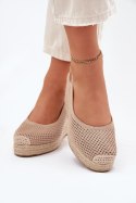 Sandały damskie Model Tulliata 5988 ciemny beżowy dark beige