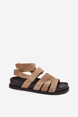 Sandały damskie Model Valpera BJ710 ciemne beżowe dark beige