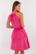 Sukienka damska muślinowa mini Model MI-SK-92166.71P fuksja pink