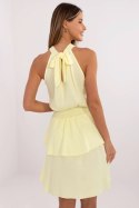 Sukienka damska muślinowa Model MI-SK-92166.71P jasny żółty light yellow