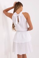 Sukienka damsk amuślinowa Model MI-SK-92166.71P biała white